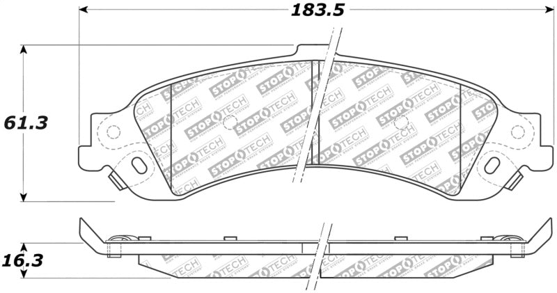 Plaquettes de frein StopTech Street Select - Avant/Arrière