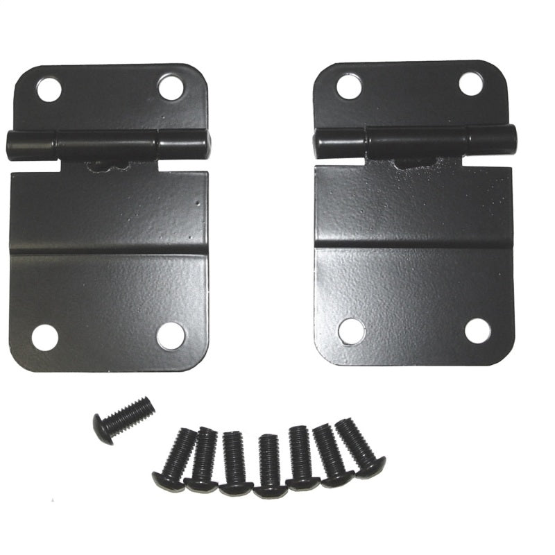 Ensemble de charnières de hayon inférieures noires pour Jeep CJ Rugged Ridge 76-86