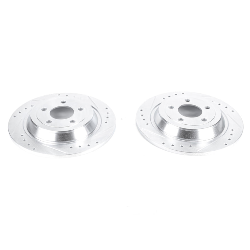 Disques de frein arrière Power Stop 15-19 Ford Mustang Evolution percés et fendus - Paire