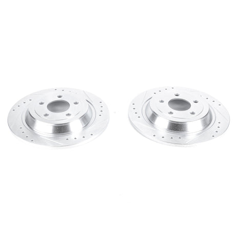 Disques de frein arrière Power Stop 15-19 Ford Mustang Evolution percés et fendus - Paire