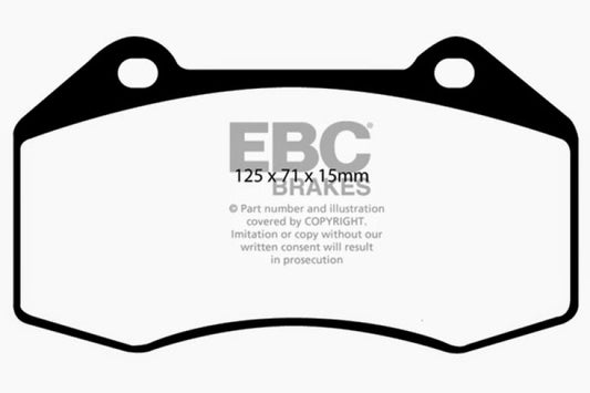 EBC 07-08 Chevrolet Cobalt 2.0 Supercharged (SS) Yellowstuff Front Brake Pads