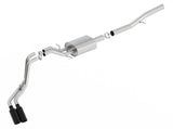 Échappement Cat-Back ATAK Borla 14+ Chevy Silverad1500 EC STD/CC Short 143,5 pouces WB avec embout chromé noir