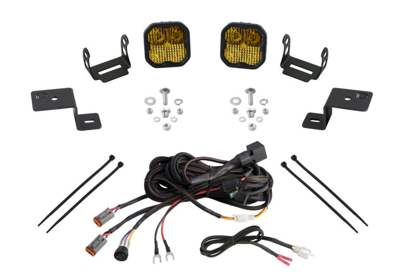 Kit de feux de fossé rétroéclairés Diode Dynamics 21-22 pour Ford F-150 SS3 Stage Series - Combo Pro jaune