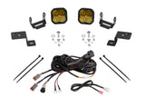 Kit de feux de fossé rétroéclairés Diode Dynamics 21-22 pour Ford F-150 SS3 Stage Series - Combo Pro jaune