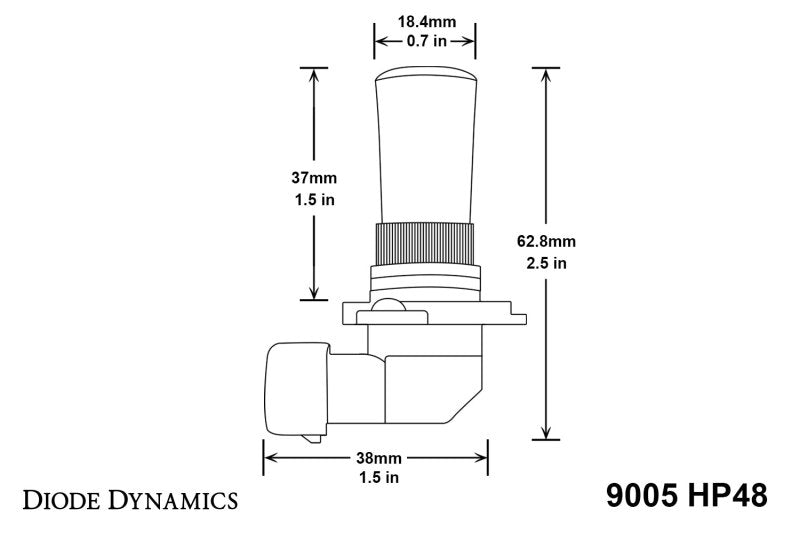 Ampoule LED Diode Dynamics 9005 HP48 - Froid - Blanc (paire)