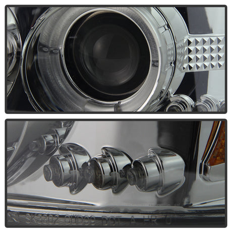 Phares de projecteur Spyder GMC Sierra 1500/2500/3500 99-06 LED Halo LED Fumée PRO-YD-CDE00-HL-SMC