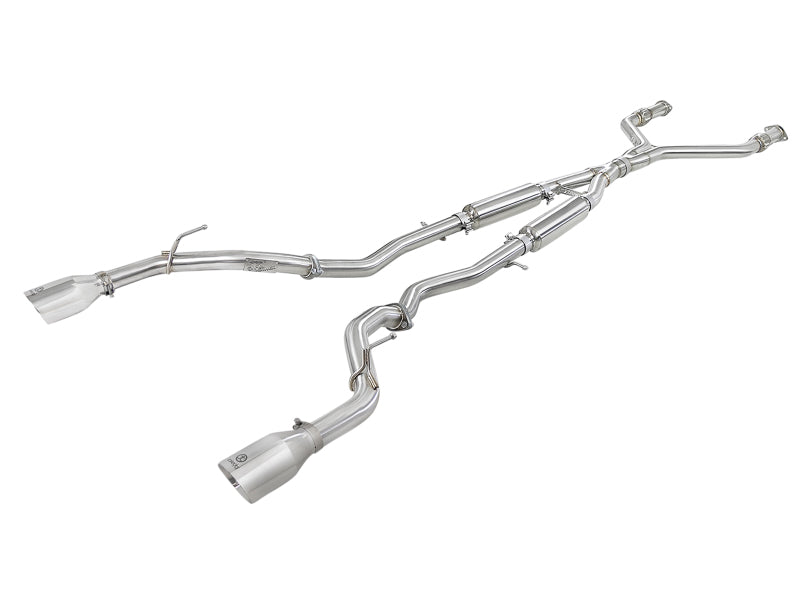 Système d'échappement Cat-Back aFe Takeda 2,5 pouces 304 SS avec embouts polis 16-18 Infiniti Q50 V6-3.0L (tt)