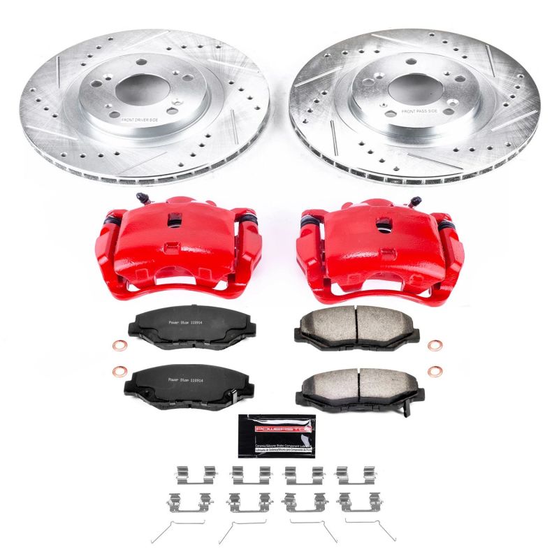 Power Stop 12-15 Honda Civic Front Z36 Truck & Tow Brake Kit w/Calipers