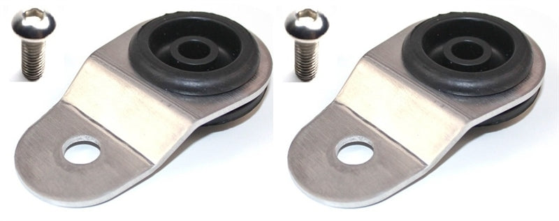 Support de radiateur Torque Solution avec inserts (argent) : Mitsubishi Evolution 7/8/9
