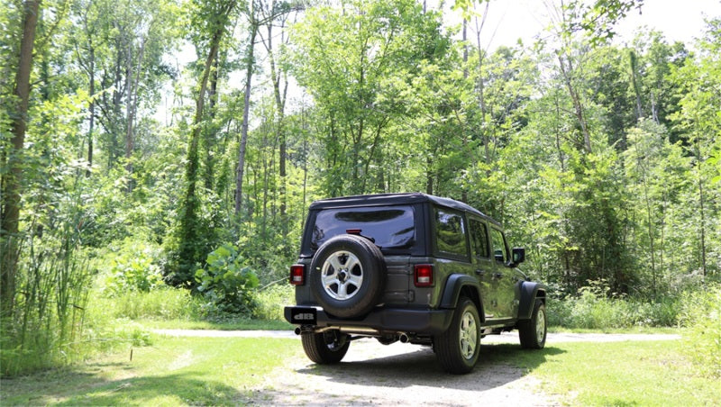 Échappement arrière sport à double sortie de 2,5 pouces pour Jeep Wrangler JL Corsa 18+ avec embouts polis