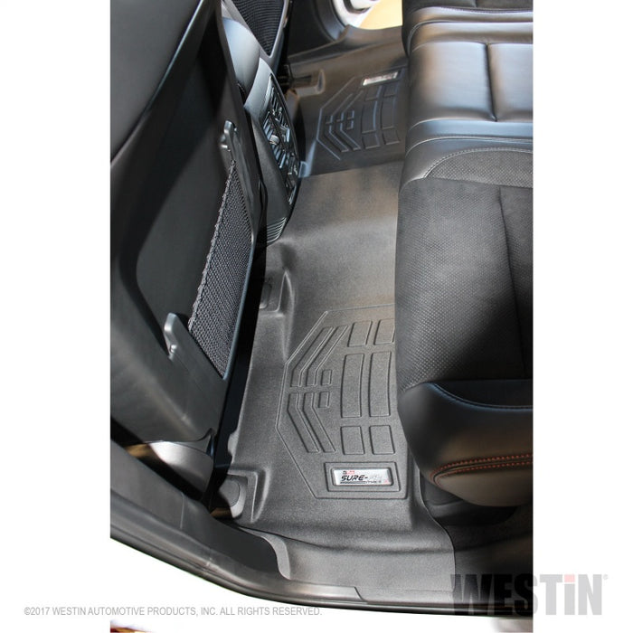 Westin 11-18 Jeep/Dodge Grand Cherokee/Durango (banquette) Revêtements de sol Wade Sure-Fit 2e rangée - Noir