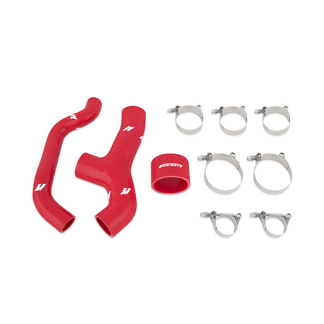 Tuyaux d'échangeur intermédiaire en silicone rouge Mishimoto pour Subaru WRX 06-07