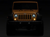Raxiom 07-18 Jeep Wrangler JK 7-In LED Headlights- Blk Housing (Clear Lens)