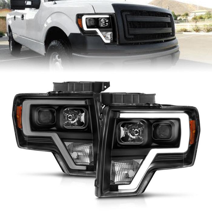 Barre lumineuse de projecteur ANZO 2009-2014 Ford F-150 HL noir ambre