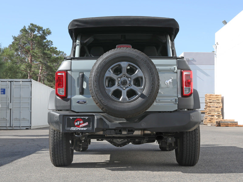 Échappement arrière Cat-Back aFe Apollo GT 3 pouces 409 SS 2021 Ford Bronco L4-2,3 L (t)/V6-2,7 L (tt) avec embout noir