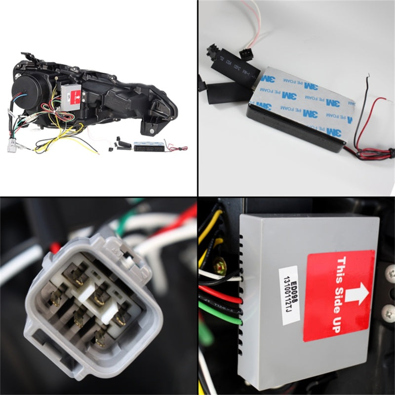 Phares de projecteur Spyder Scion FRS 12-14 CCFL Halo DRL LED Noir PRO-YD-SFRS12-CCFL-BK