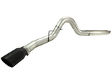 aFe MACHForce XP 5in DPF-Back Stainless Steel Exh Sys, Black tip, Ford Diesel Trucks 08-10 V8-6.4L