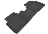 Tapis de sol 3D MAXpider 2008-2013 Nissan Rogue Kagu 2e rangée - Noir
