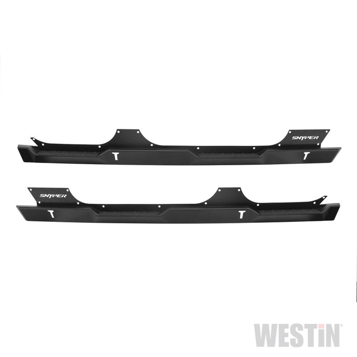 Marchepieds Westin/Snyper 07-17 Jeep Wrangler Unlimited Rock Slider - Noir texturé