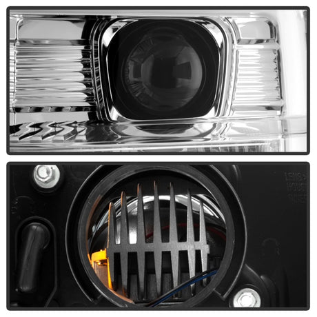 Phares à DEL haute puissance Spyder Ford F-250/350/450 08-10 V2 - Interrupteur arrière - Chrome PRO-YD-FS08PL-SBLB-C