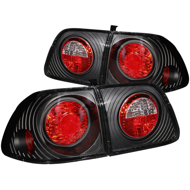 Feux arrière ANZO Honda Civic 1999-2000 Noir