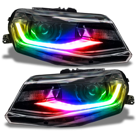 Kit de mise à niveau des phares dynamiques DRL Oracle 16-18 Chevy Camaro - ColorSHIFT - Dynamic VOIR LA GARANTIE