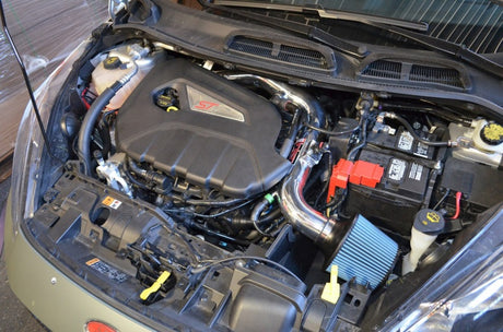 Injen 14 Ford Fiesta ST 1,6 L Turbo 4 cylindres Wrinkle Black Short Ram Intake avec MR Tech
