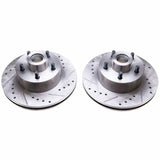 Disques de frein avant Power Stop 70-72 Dodge Challenger Evolution percés et fendus - Paire