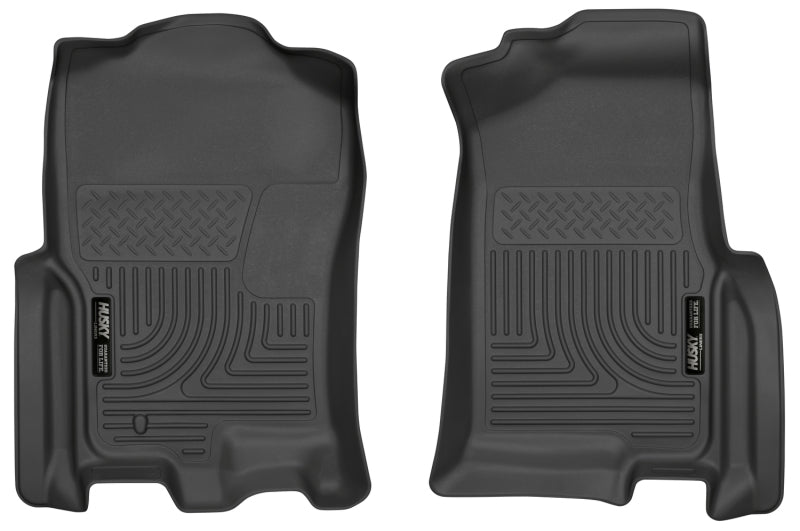 Revêtements de sol avant noirs Husky Liners 07-10 Ford Expedition / Lincoln Navigator WeatherBeater