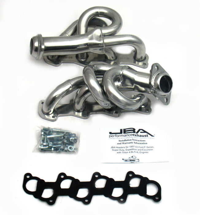 Collecteur d'échappement JBA 97-03 Ford F-150 4,6 L 2 soupapes 1-1/2 po primaire argent Ctd Cat4Ward