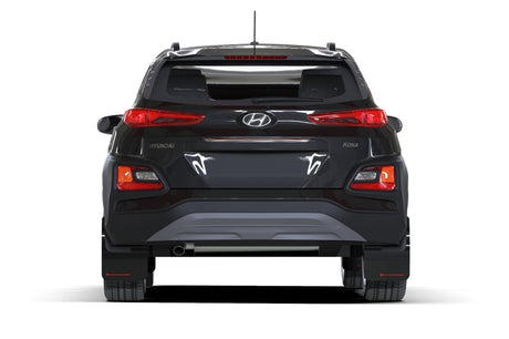 Garde-boue Rally Armor 18-22 Hyundai Kona Red UR avec logo noir