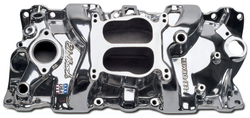 Collecteur Edelbrock Performer poli