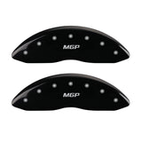 MGP 4 Caliper Covers Engraved Front & Rear MGP Black Finish Silver Char 2017 Lincoln Continental