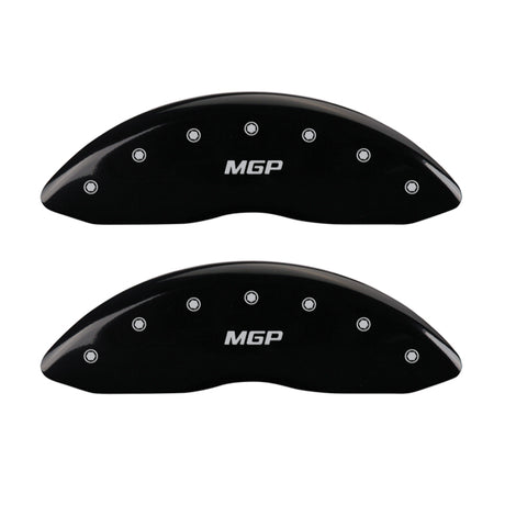 Couvre-étriers MGP 4 gravés avant et arrière MGP finition noire Silver Char 2016 Chevrolet SS