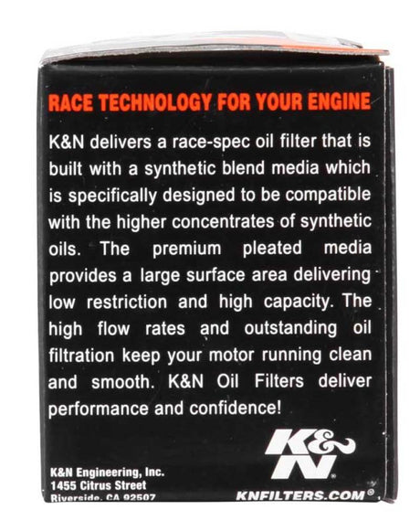 Filtre à huile K&amp;N Yamaha / Fantic Caballero / Husqvarna 1,5 pouces OD x 1,813 pouces H