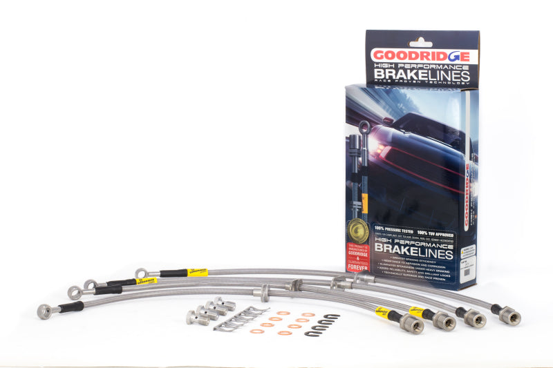 Kit de conduites de frein en acier inoxydable Goodridge 08-14 Subaru Impreza STi avec étriers Brembo