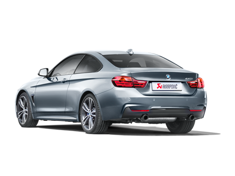 Arrière de catalyseur Akrapovic Evolution Line 16-17 BMW 340i (F30 F31) (SS) avec embouts en carbone (tuyau de liaison requis)