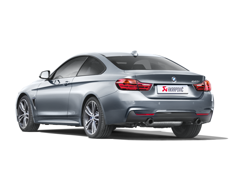 Arrière de catalyseur Akrapovic Evolution Line 16-17 BMW 340i (F30 F31) (SS) avec embouts en carbone (tuyau de liaison requis)