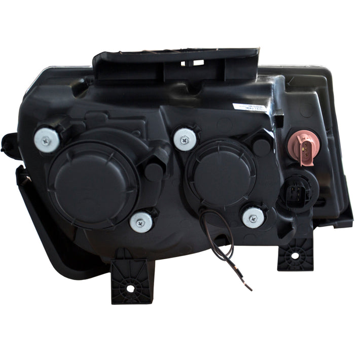 Phares de projecteur ANZO 2014-2015 Chevrolet Camaro avec barre en U noire