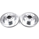 Disques de frein avant percés et fendus Power Stop 63-82 Chevrolet Corvette Evolution - Paire