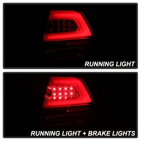 Feux arrière à LED Spyder Pontiac G8 08-09 Version 2 - Rouge transparent - ALT-YD-PG808V2-LB-RC