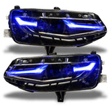 Oracle 19-21 Chevy Camaro LS/LT RGB+A Headlight DRL  Kit - ColorSHIFT w/ RF Controller