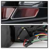 Spyder 10-12 Ford Mustang - Light Bar Seq. Turn Signal LED Tail Lights - Black - ALT-YD-FM10-LED-BK