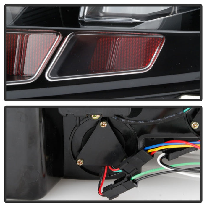 Spyder 10-12 Ford Mustang - Barre lumineuse Seq. Clignotants LED arrière - Noir - ALT-YD-FM10-LED-BK