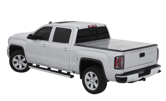 Access LOMAX Pro Series Tri-Fold Cover 07-19 Toyota Tundra 5ft6in Bed (Deck Rail) - Blk Diamond Mist