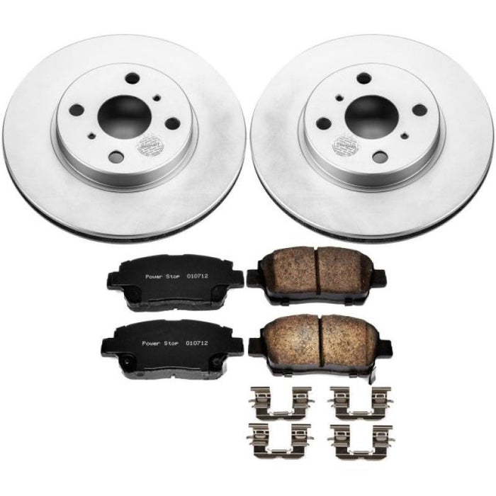 Kit de freins à revêtement Geomet Power Stop 01-05 pour Toyota Echo Z17 Evolution avant