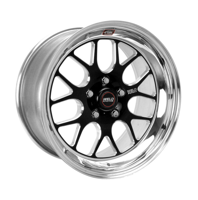 Roue noire Weld S77 17x10 / 5x4,75 BP / 7,8 po BS (plaquette moyenne) - Sans verrou de talon