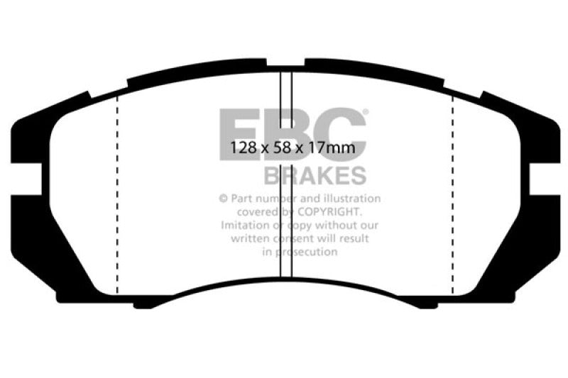 Plaquettes de frein avant EBC Greenstuff pour Subaru Impreza 2.2 95-96