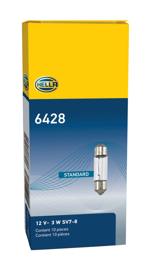 Ampoule Hella 6428 12V 3W SV7-8 T2.25 8x28mm