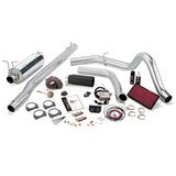 Système Stinger-Plus automatique Banks Power 99.5-03 Ford 7.3L F250/350 - Échappement simple SS avec embout noir